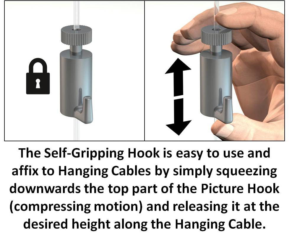  Easy Hook Hanging Steel Cable